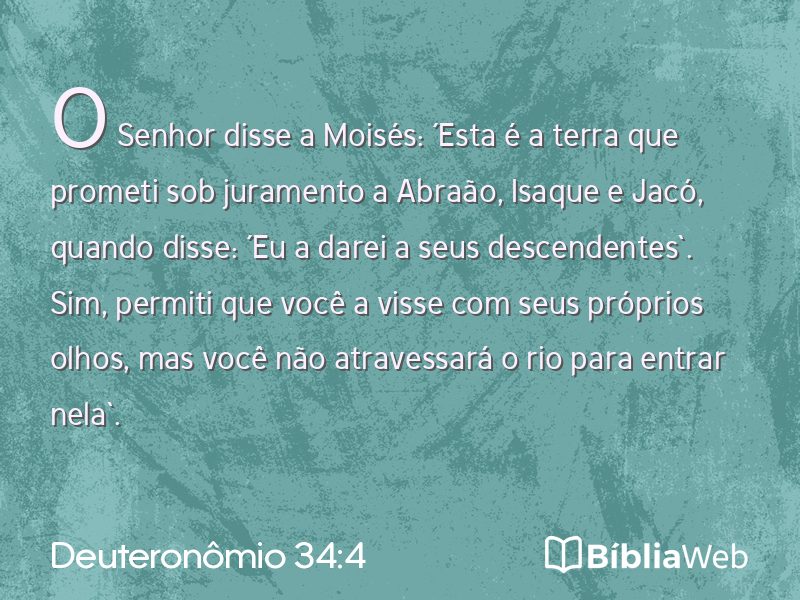 Deuteronômio 34:4 em imagem para compartilhar