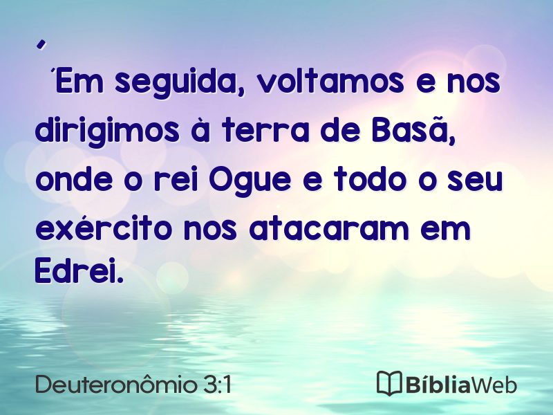 Deuteronômio 3:1 em imagem para compartilhar
