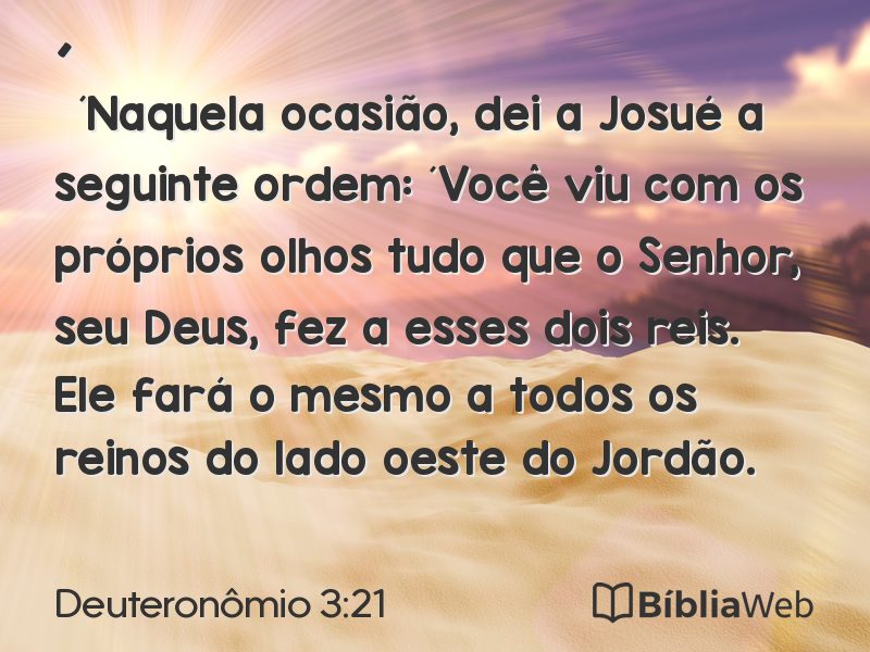 Deuteronômio 3:21 em imagem para compartilhar
