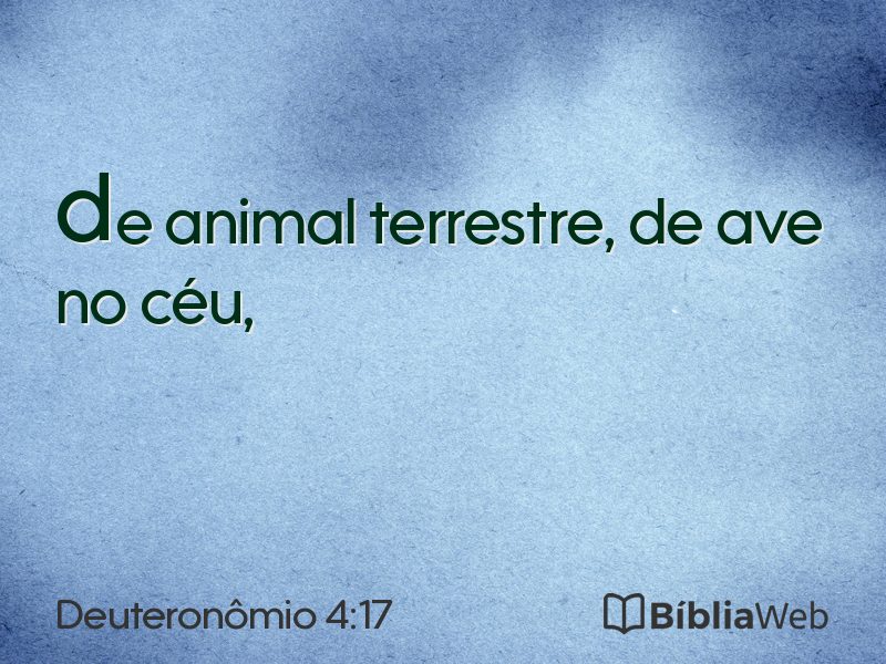 Deuteronômio 4:17 em imagem para compartilhar