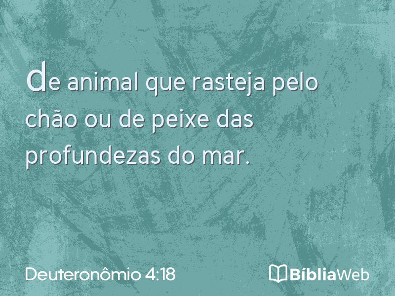 Deuteronômio 4:18 em imagem para compartilhar