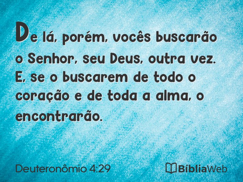 Deuteronômio 4:29 em imagem para compartilhar