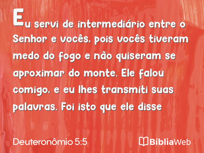 Deuteronômio 5:5 em imagem para compartilhar