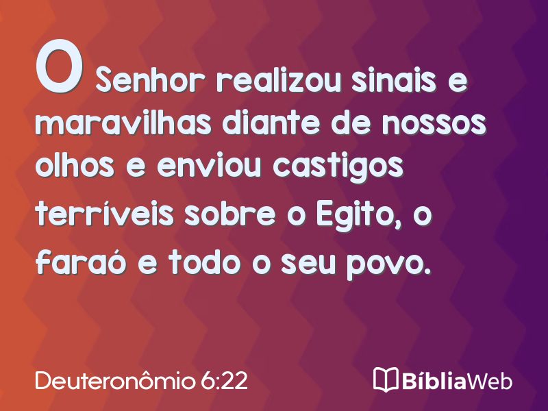 Deuteronômio 6:22 em imagem para compartilhar