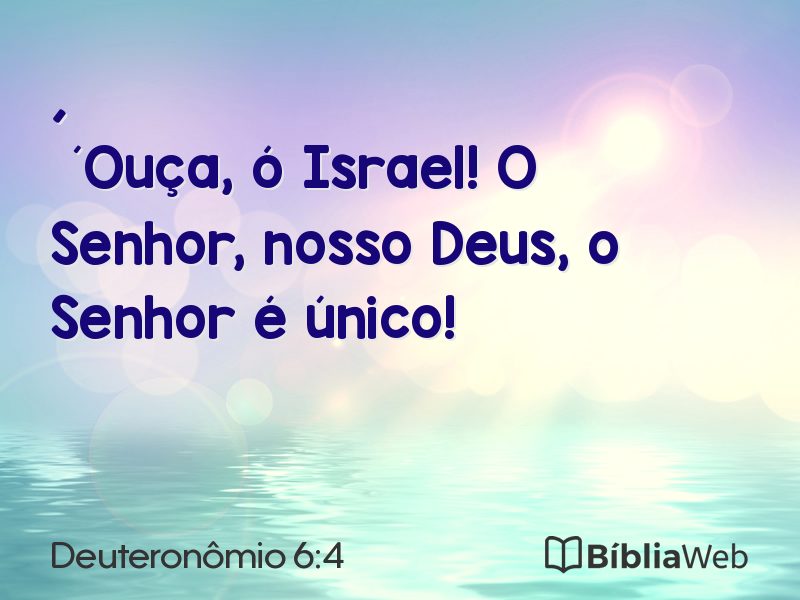 Deuteronômio 6:4 em imagem para compartilhar