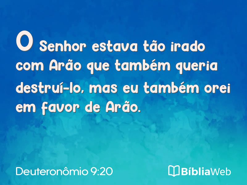 Deuteronômio 9:20 em imagem para compartilhar