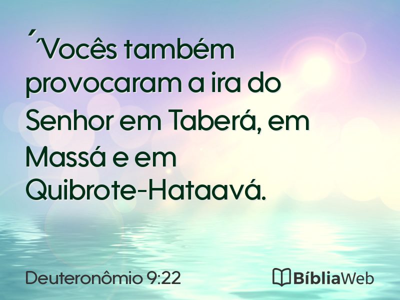 Deuteronômio 9:22 em imagem para compartilhar