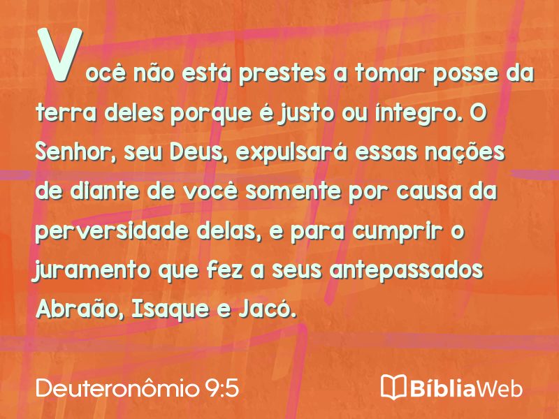 Deuteronômio 9:5 em imagem para compartilhar