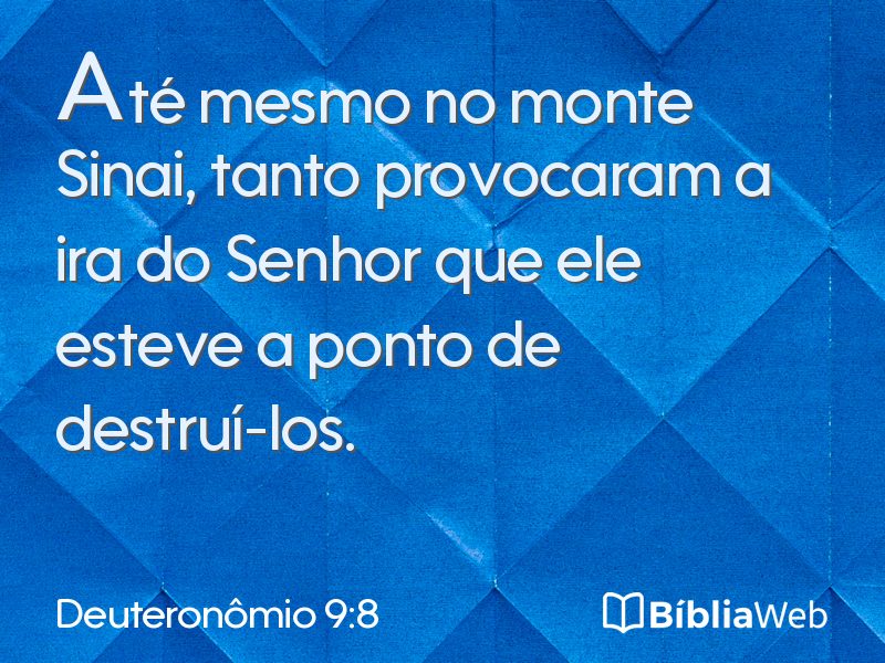 Deuteronômio 9:8 em imagem para compartilhar