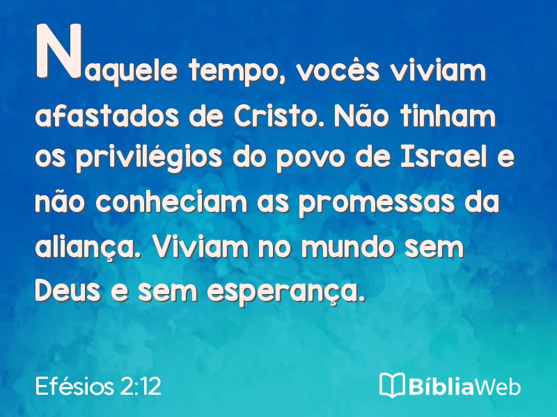 Efésios 2:12 em imagem para compartilhar