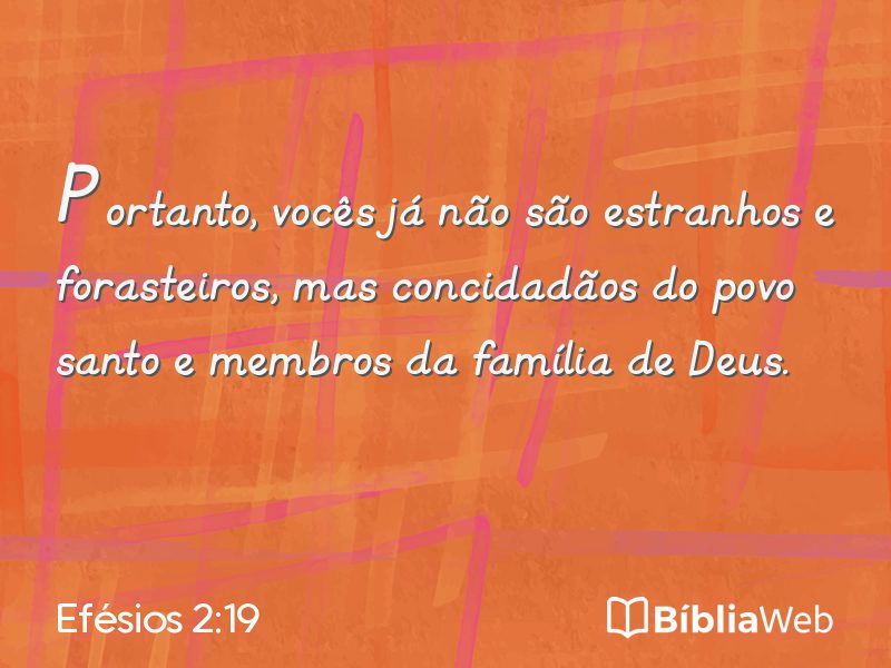 Efésios 2:19 em imagem para compartilhar