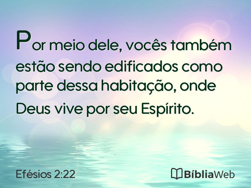 Efésios 2:22 em imagem para compartilhar