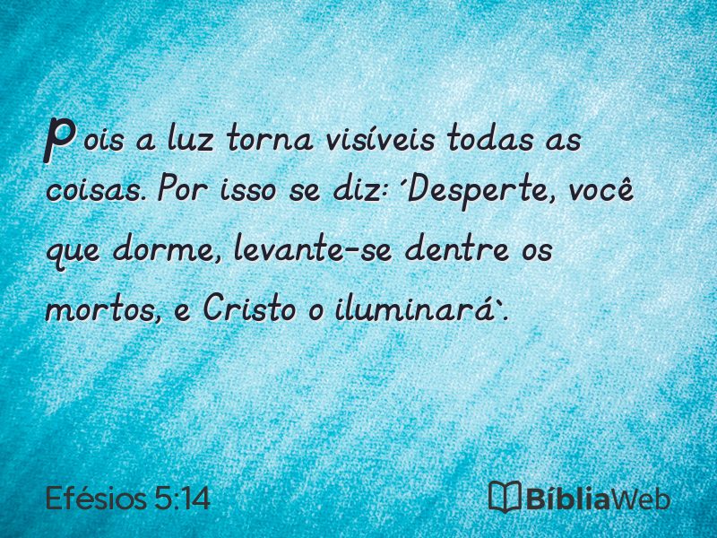 Efésios 5:14 em imagem para compartilhar