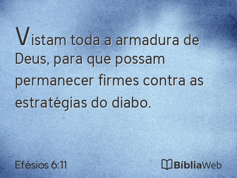 Efésios 6:11 em imagem para compartilhar