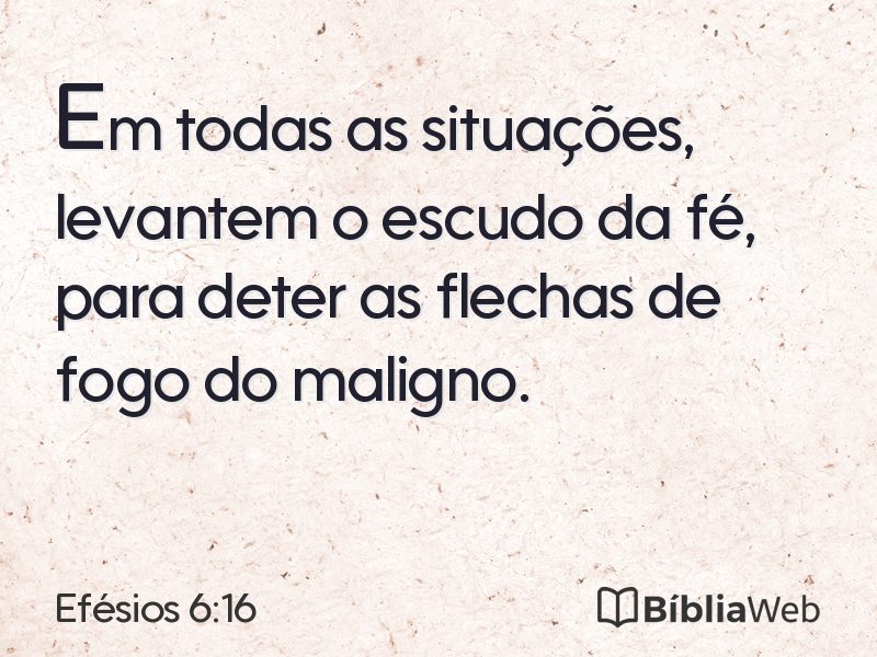 Efésios 6:16 em imagem para compartilhar