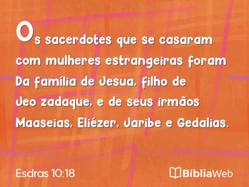 Esdras 10:18 em imagem para compartilhar