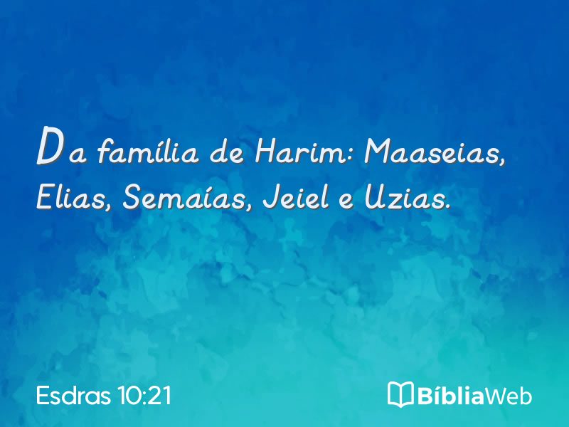 Esdras 10:21 em imagem para compartilhar