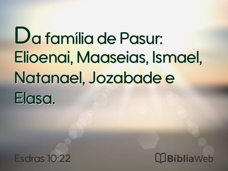 Esdras 10:22 em imagem para compartilhar