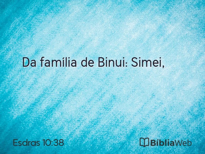 Esdras 10:38 em imagem para compartilhar
