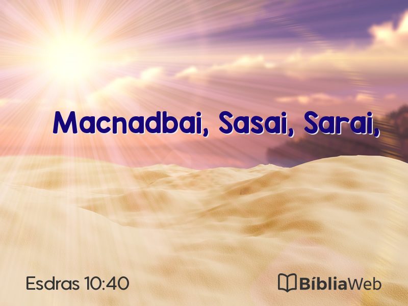 Esdras 10:40 em imagem para compartilhar