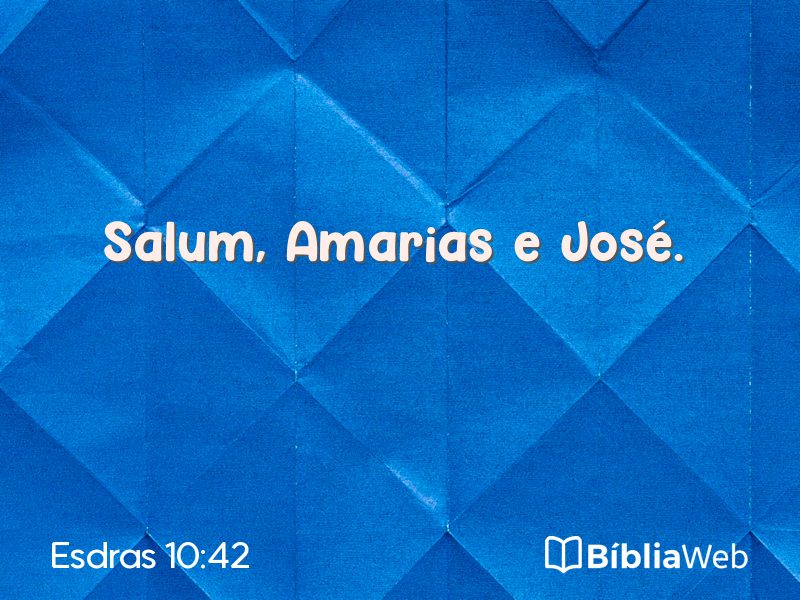 Esdras 10:42 em imagem para compartilhar
