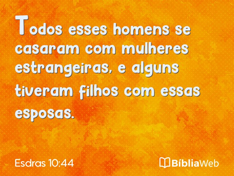 Esdras 10:44 em imagem para compartilhar
