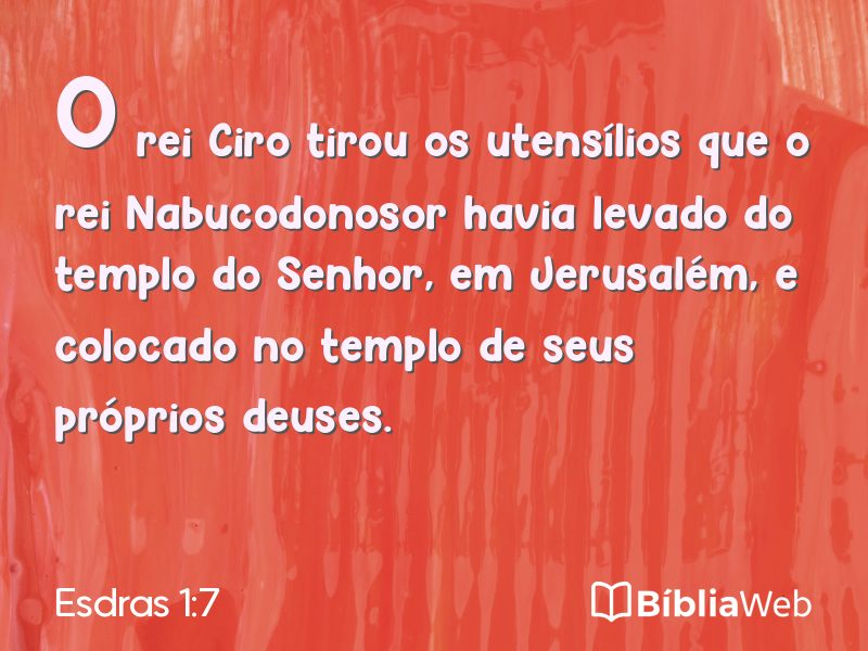 Esdras 1:7 em imagem para compartilhar