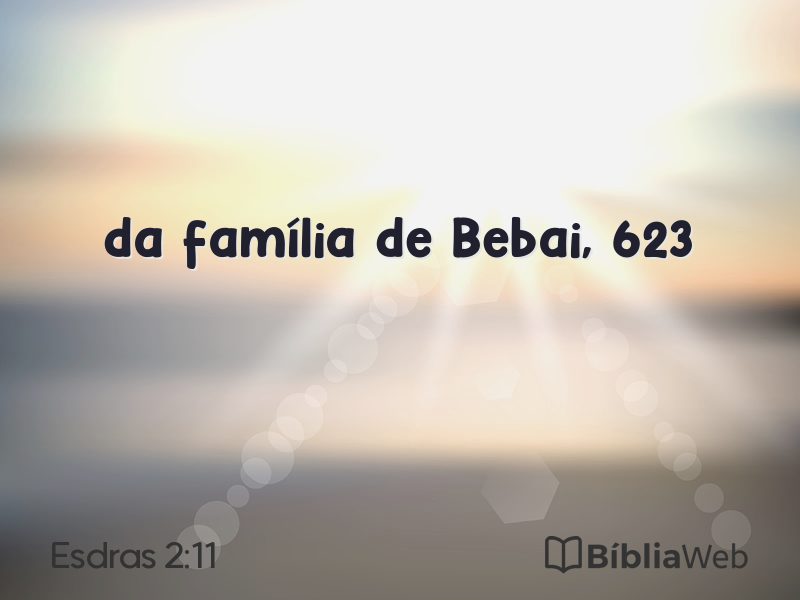Esdras 2:11 em imagem para compartilhar