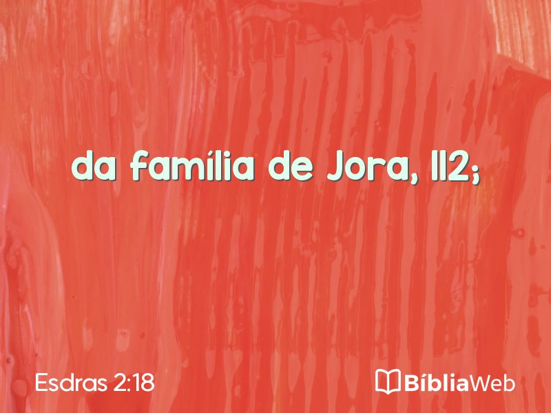 Esdras 2:18 em imagem para compartilhar