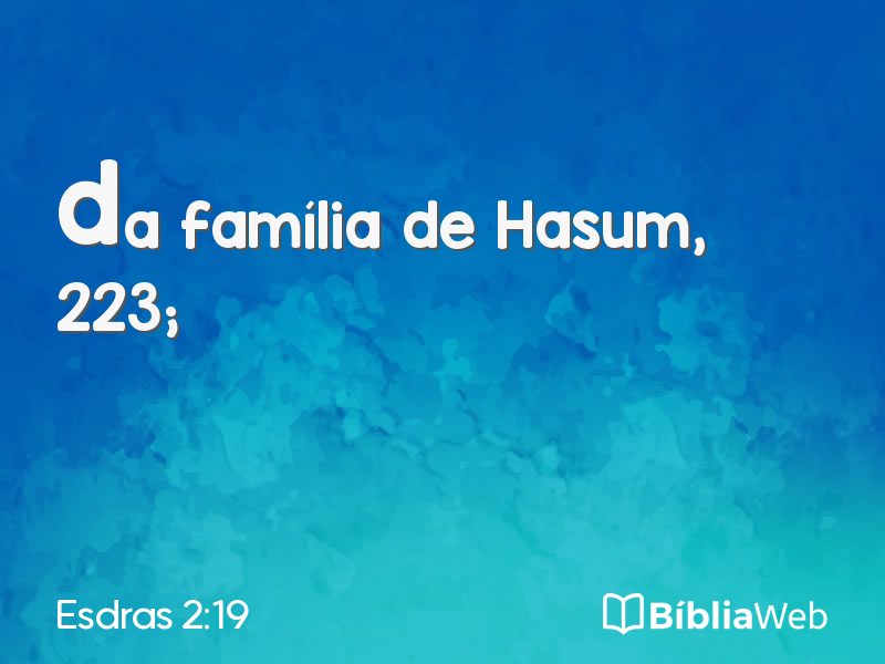 Esdras 2:19 em imagem para compartilhar
