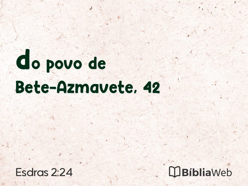 Esdras 2:24 em imagem para compartilhar