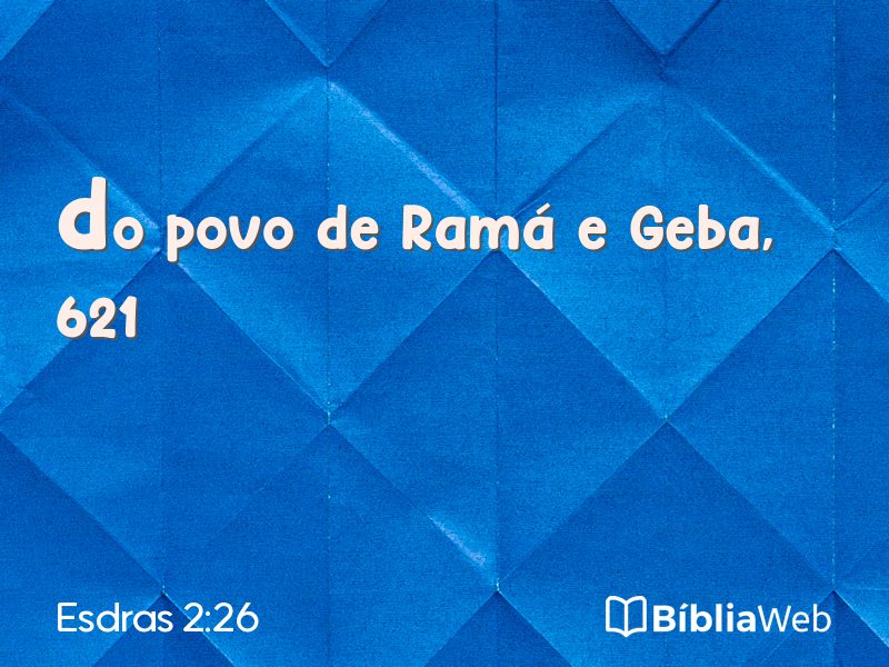 Esdras 2:26 em imagem para compartilhar