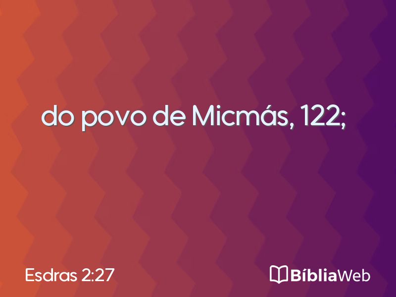 Esdras 2:27 em imagem para compartilhar