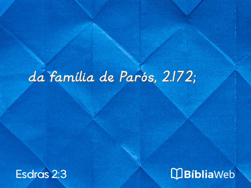 Esdras 2:3 em imagem para compartilhar