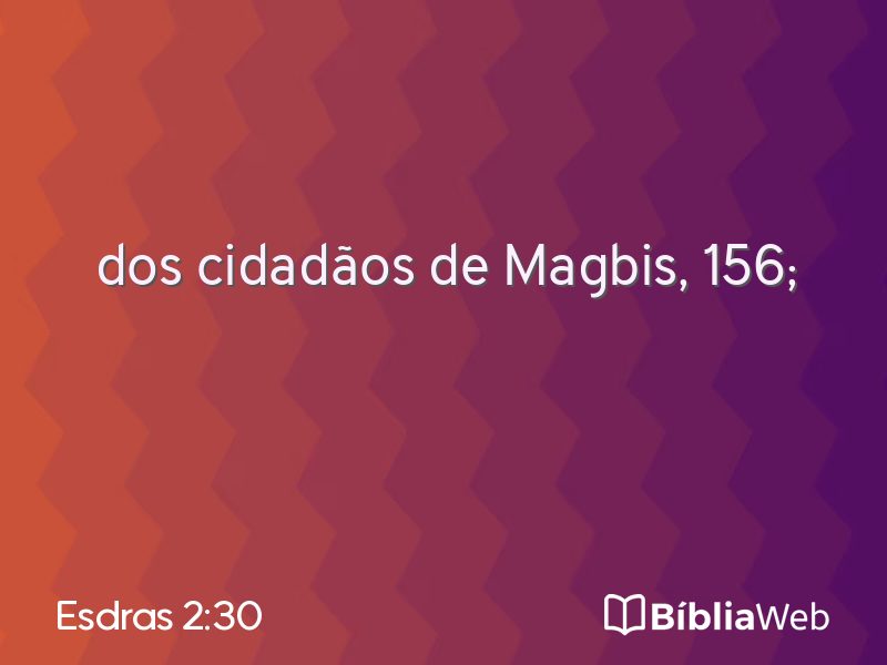 Esdras 2:30 em imagem para compartilhar