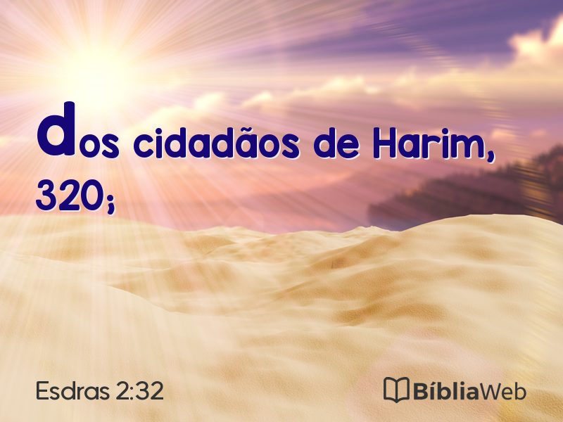 Esdras 2:32 em imagem para compartilhar