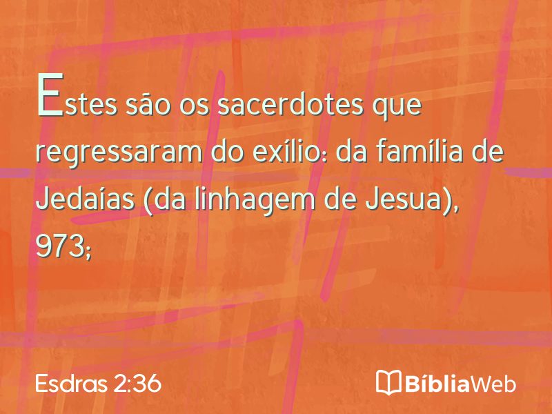 Esdras 2:36 em imagem para compartilhar