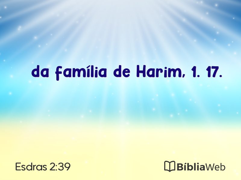 Esdras 2:39 em imagem para compartilhar