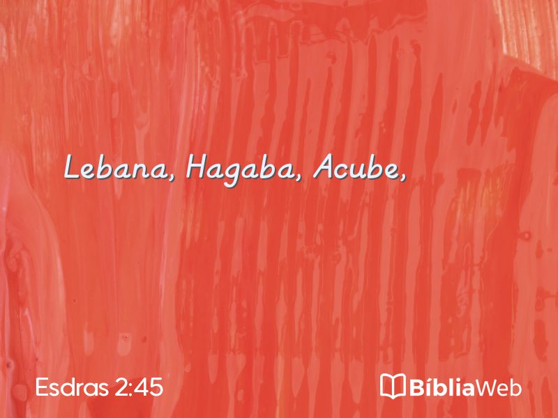 Esdras 2:45 em imagem para compartilhar