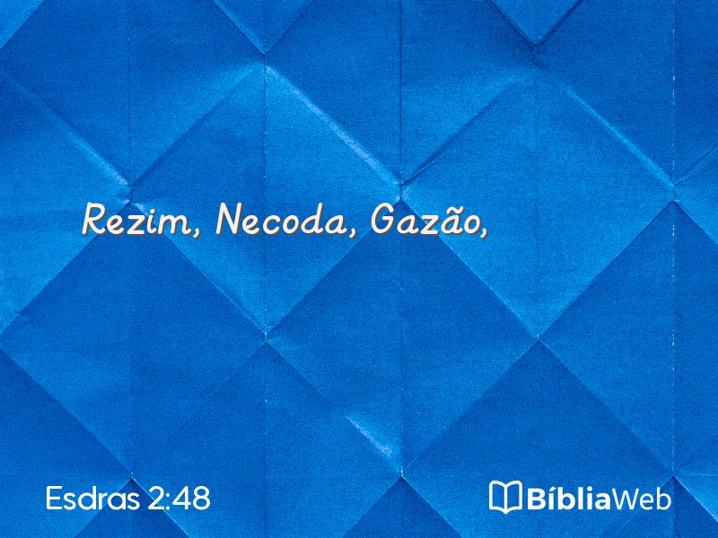 Esdras 2:48 em imagem para compartilhar