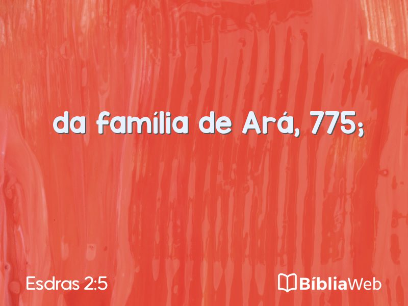 Esdras 2:5 em imagem para compartilhar