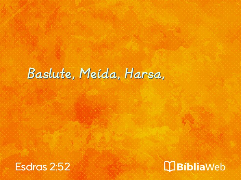 Esdras 2:52 em imagem para compartilhar