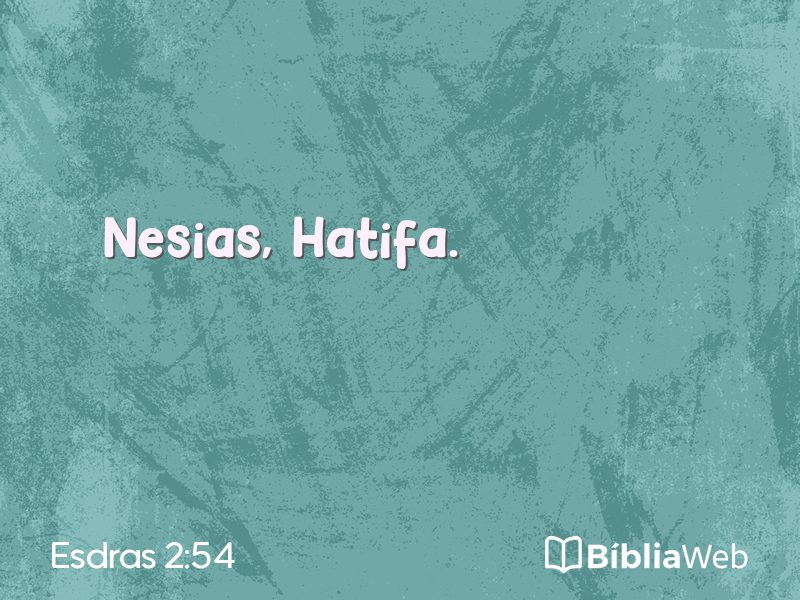 Esdras 2:54 em imagem para compartilhar