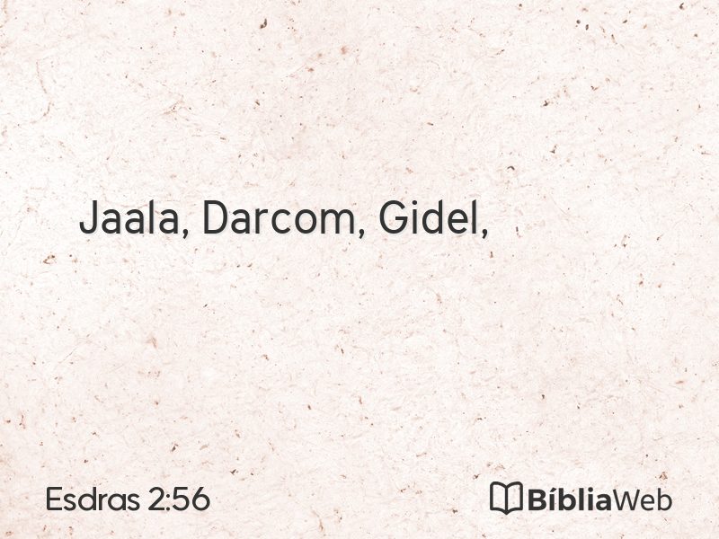 Esdras 2:56 em imagem para compartilhar