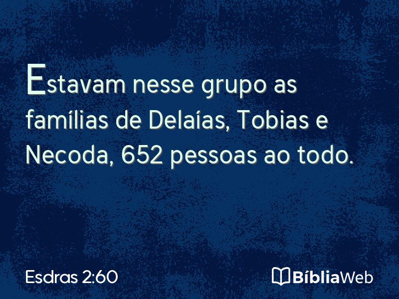 Esdras 2:60 em imagem para compartilhar