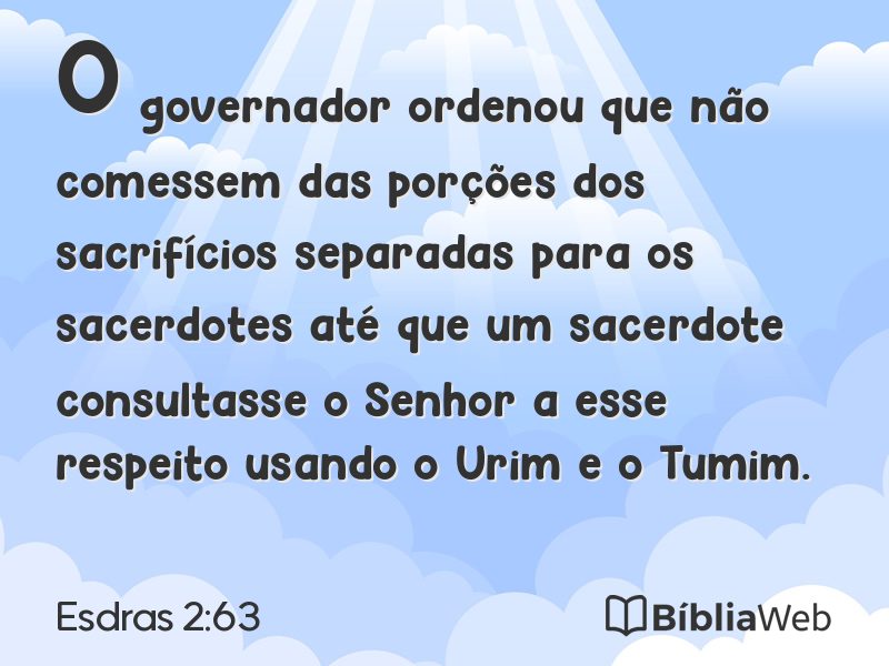 Esdras 2:63 em imagem para compartilhar