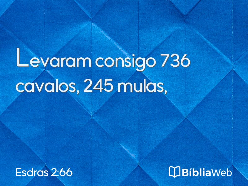 Esdras 2:66 em imagem para compartilhar