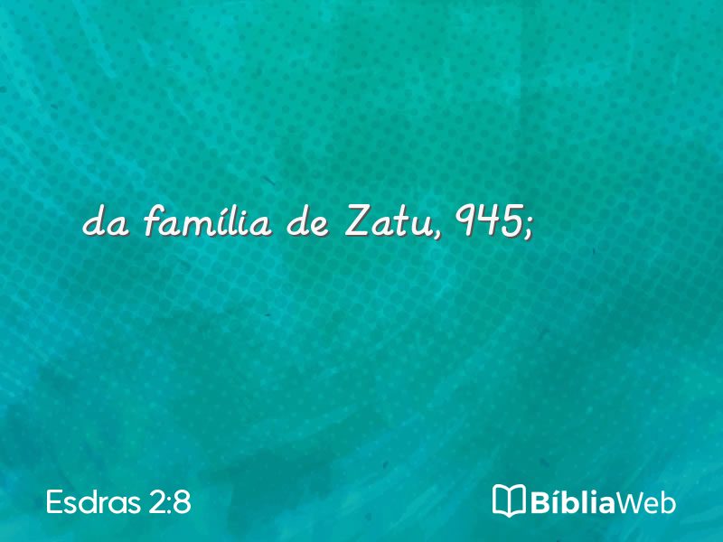 Esdras 2:8 em imagem para compartilhar