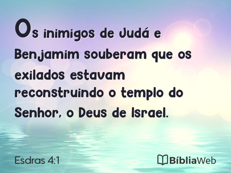 Esdras 4:1 em imagem para compartilhar