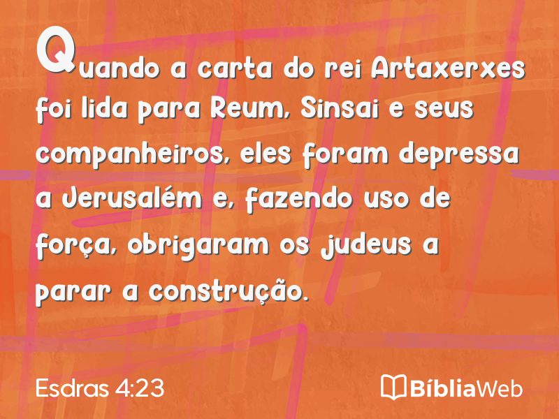 Esdras 4:23 em imagem para compartilhar